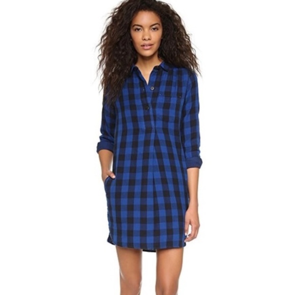 3/$20 Madewell Buffalo Check Latitude Dress - Picture 1 of 8